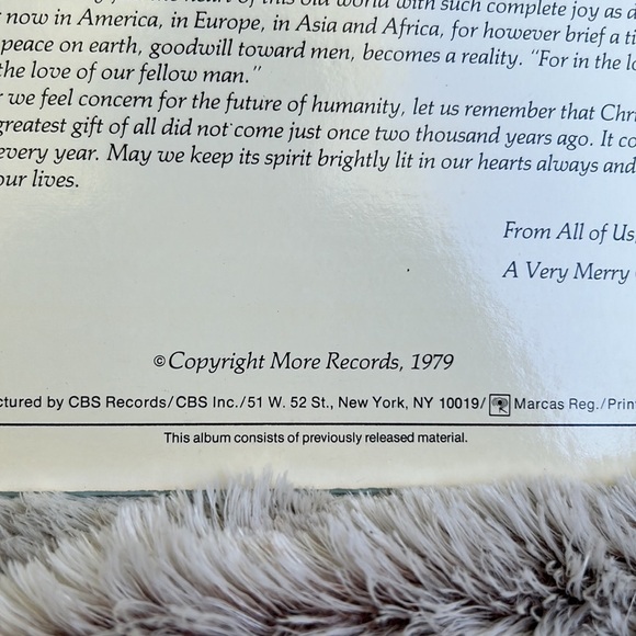 Vintage Vinyl Streisand 1979 Wonderful World of Christmas LP Record Album - Picture 5 of 7